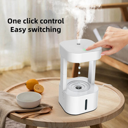 New Anti Gravity Drip Humidifier Anti Gravity Drip Backflow Aromatherapy Machine LED Rainbow Night Light APP Remote Control
